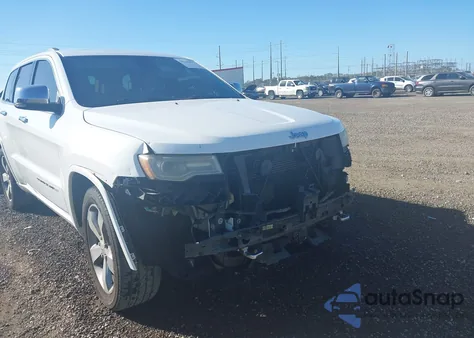 2014 Jeep Grand Cherokee Overland z USA, uszkodzony, nr VIN 1C4RJECT5EC124004